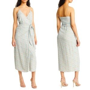 WAYF Floral Wrap Dress